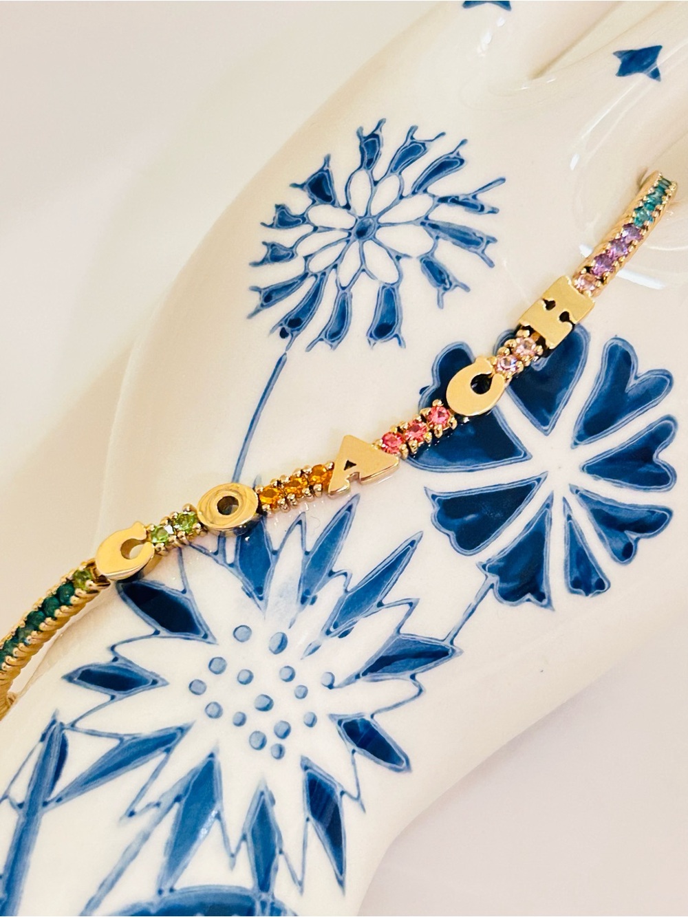 NWOT Coach Rainbow Tennis Bracelet - Picture 7 of 15